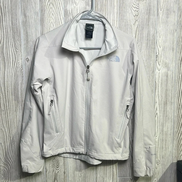 The North Face Womens Apex Bionic Soft Shell Jacket Size S/P Ivory White - Picture 1 of 7